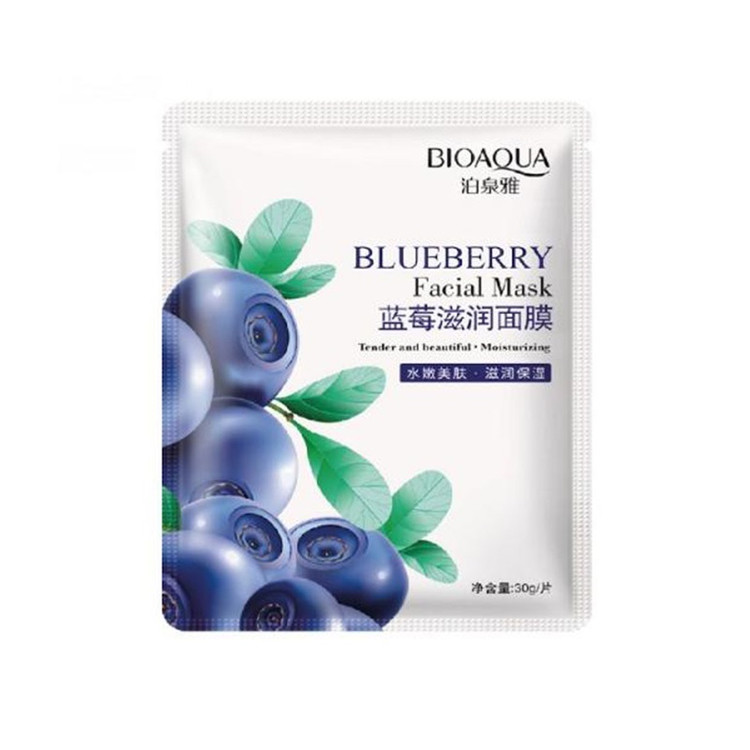 ماسک صورت ورقه ای بلوبری BIOAQUA BLUEBERRY MOISTURIZING MASK