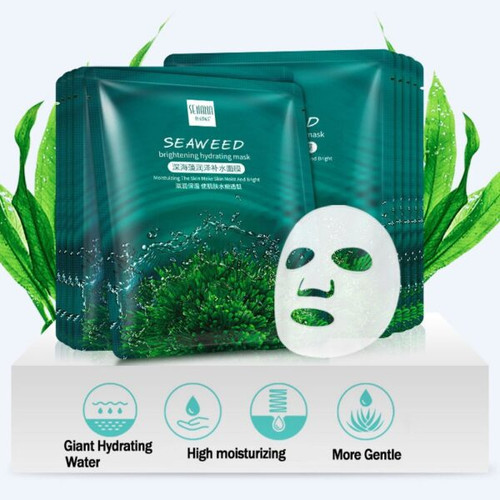 ماسک صورت ورقه ای جلبک دریاییSENANA SEEWEED BRIGHTENING MASK