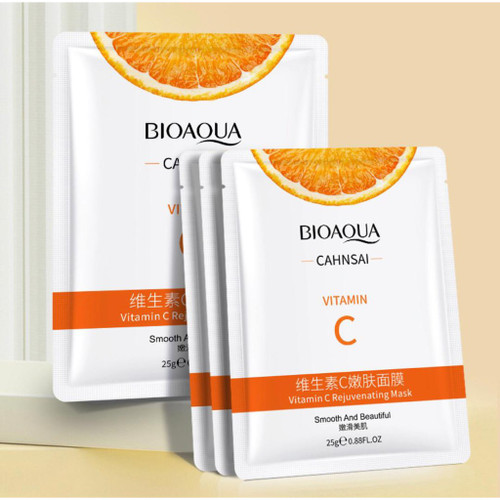 ماسک صورت ورقه ای ویتامین سیBIOAQUA VITAMIN C MOISTURIZING MASK
