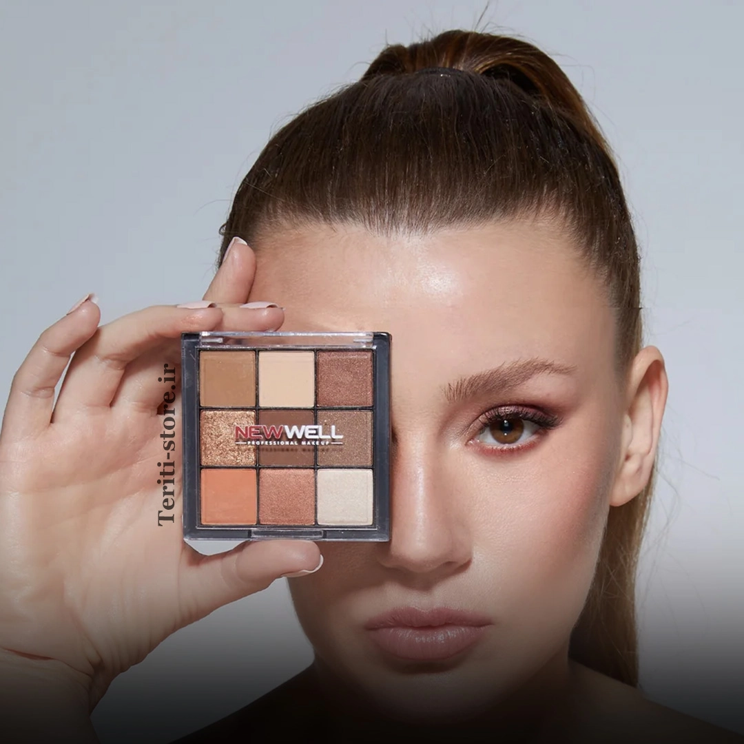 پالت سایه چشم 9رنگ Eyeshadow Palette 9 Colours شماره یک نیوول