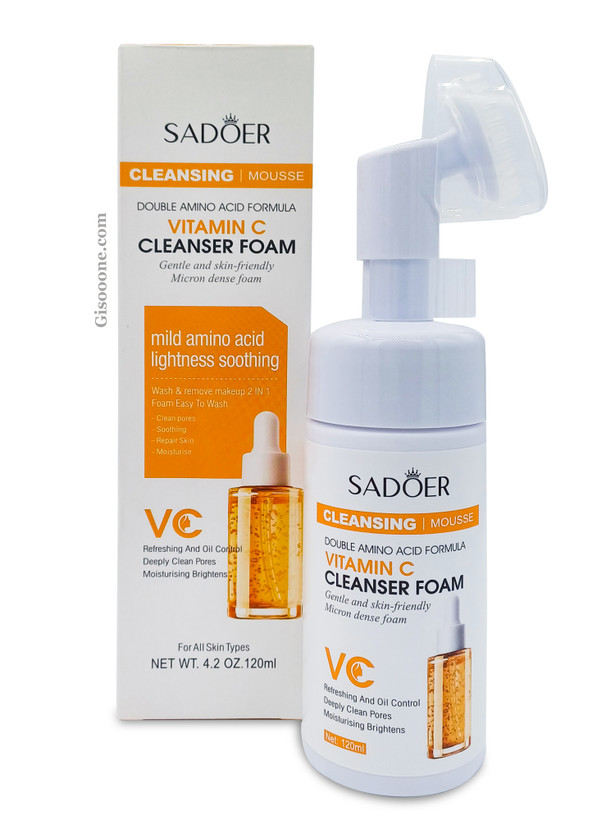 فوم شستشو صورت منافذ باز سادور با عصاره پرتقال - پاکسازی عمیق و شاداب کننده 120 میل