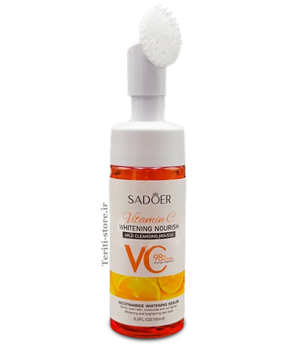 فوم شستشو صورت ویتامین C سادور - سفید کننده و شفاف کننده 120میل