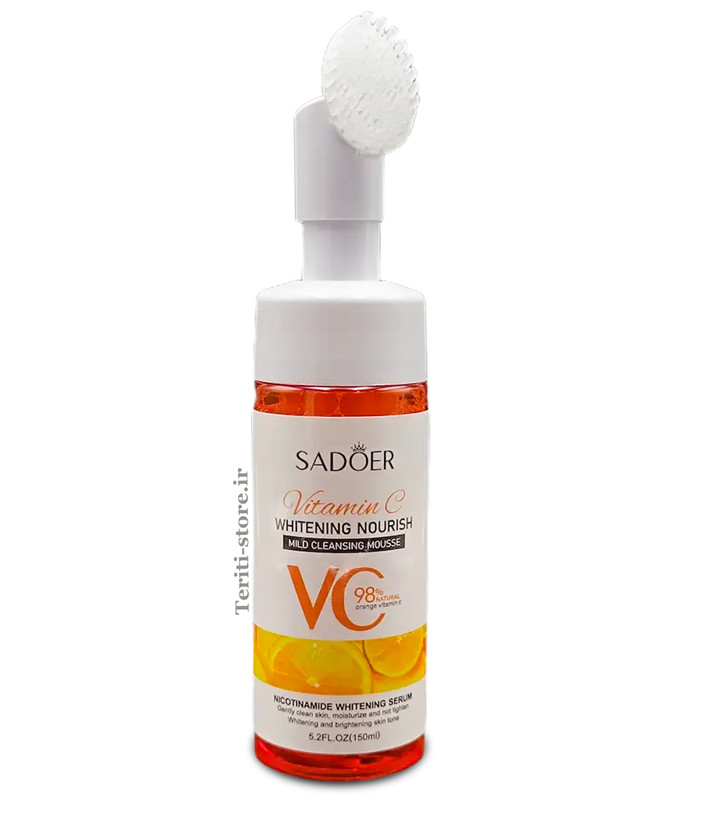 فوم شستشو صورت ویتامین C سادور - سفید کننده و شفاف کننده 120میل